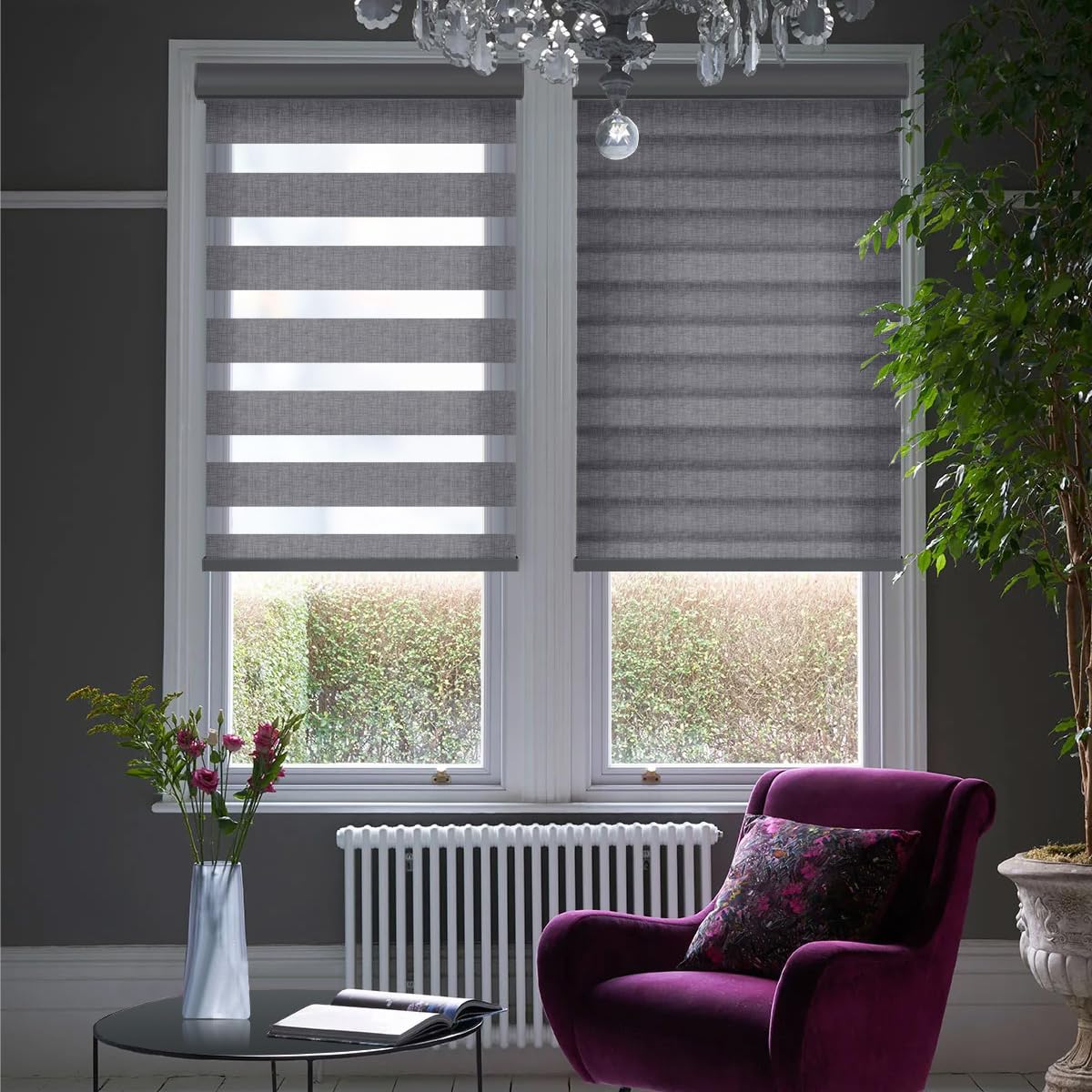 ブラインド s2 Amazon.com: ZSHINE Motorized Zebra Blinds Compatible with